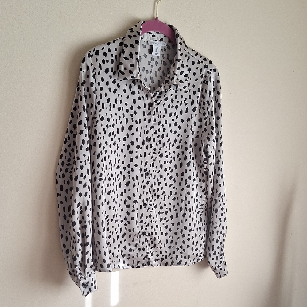 Leopard Print Button-Up Shirt